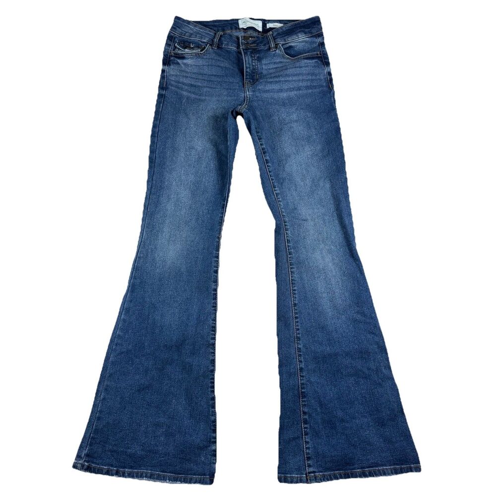 REgeneration by Celebrity Flare Denim Jeans Women's 5/27 Dark Wash Stretch Y2K